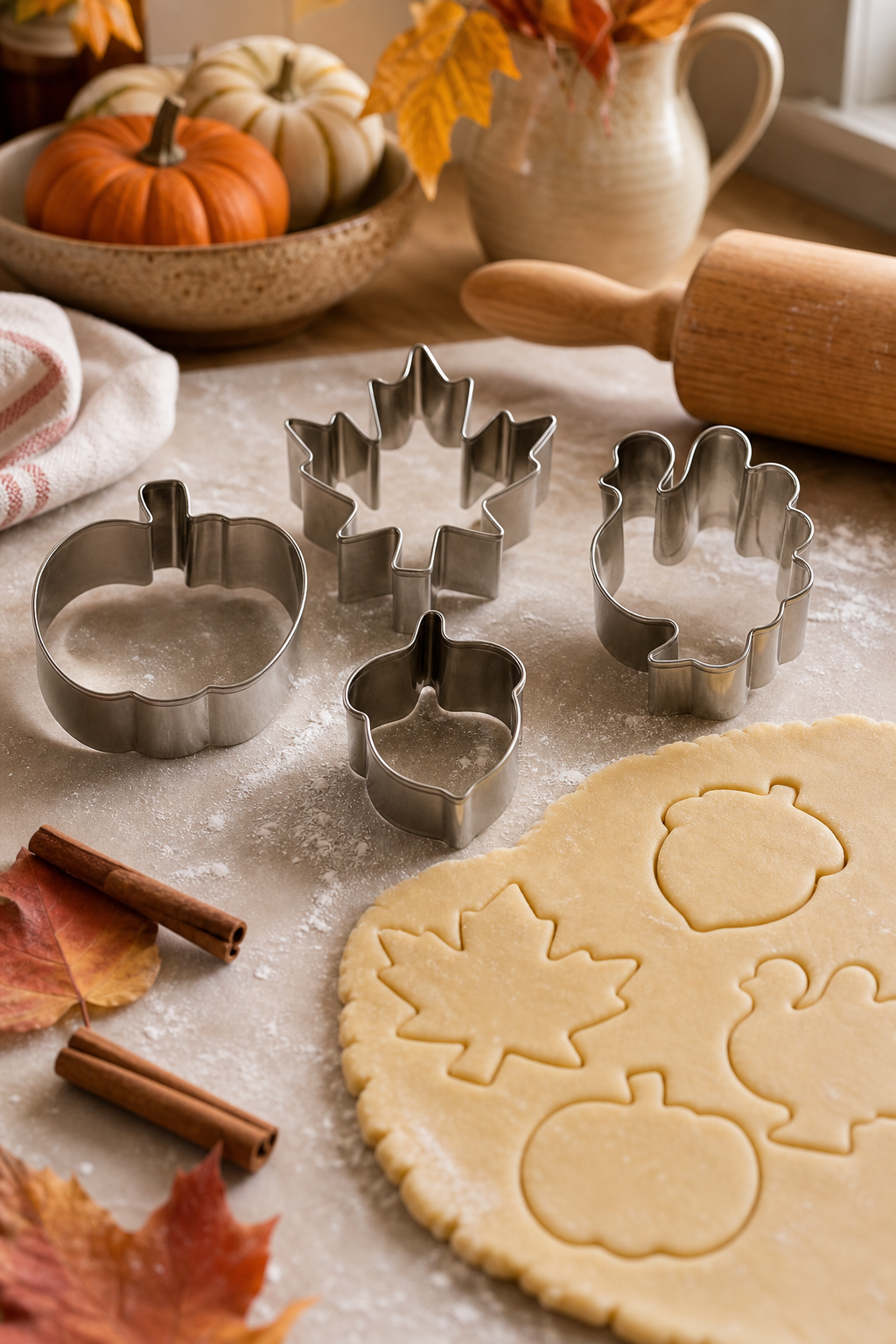 Fall cookie cutters for seasonal treats
