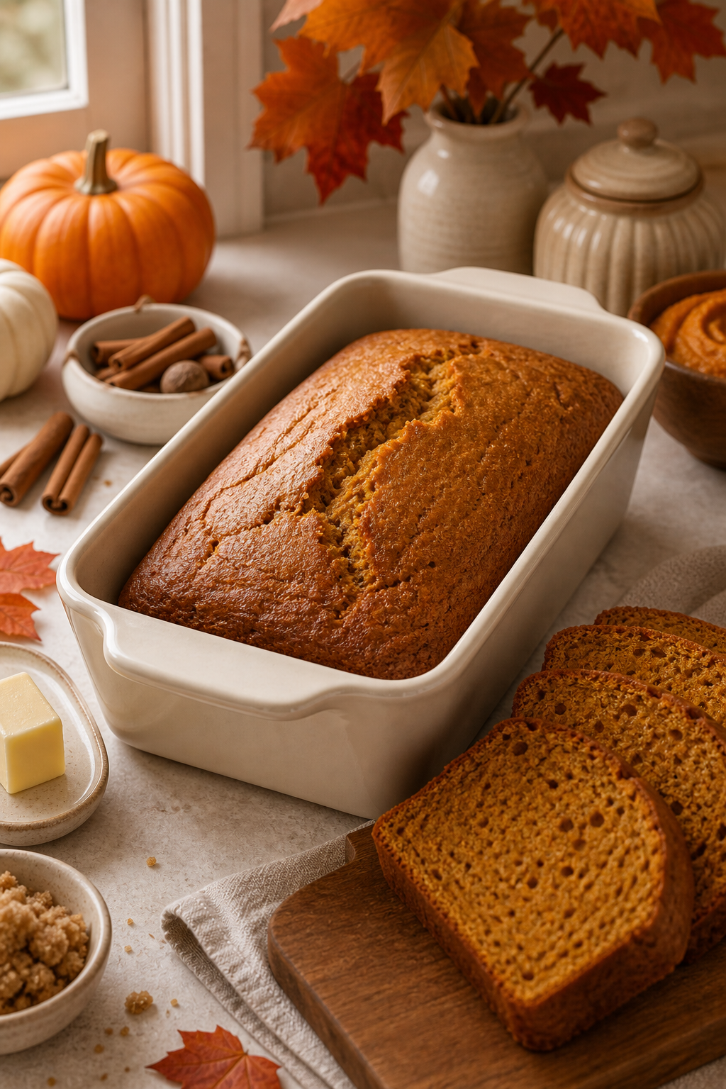 Loaf pan for pumpkin bread