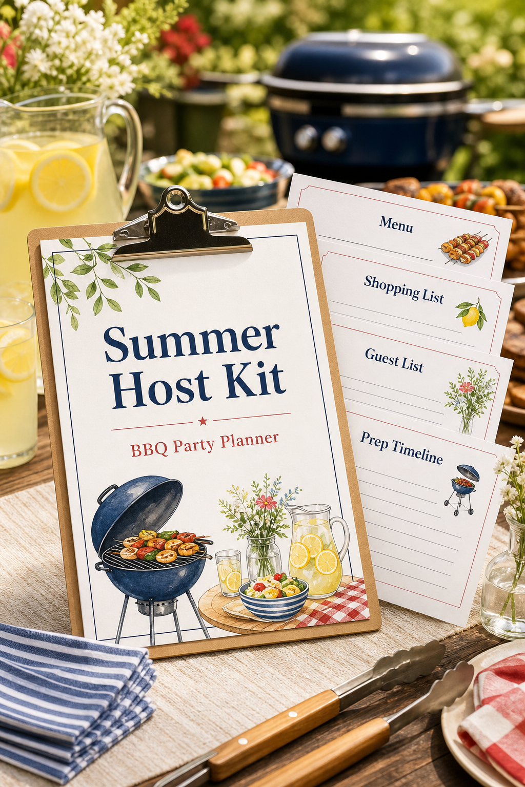 BBQ party planner for outdoor hosting