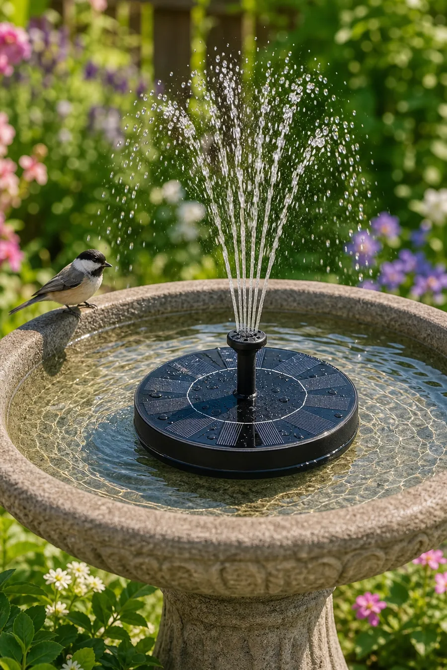 7 Best Summer Patio Decor Ideas 2026: Solar Fountain, Misting Fan & Umbrella product idea 1